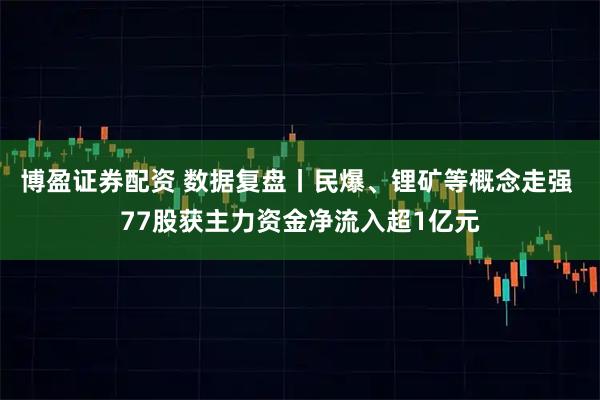 博盈证券配资 数据复盘丨民爆、锂矿等概念走强 77股获主力资金净流入超1亿元